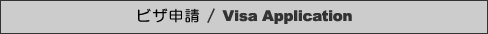 ビザ申請 / Visa Application